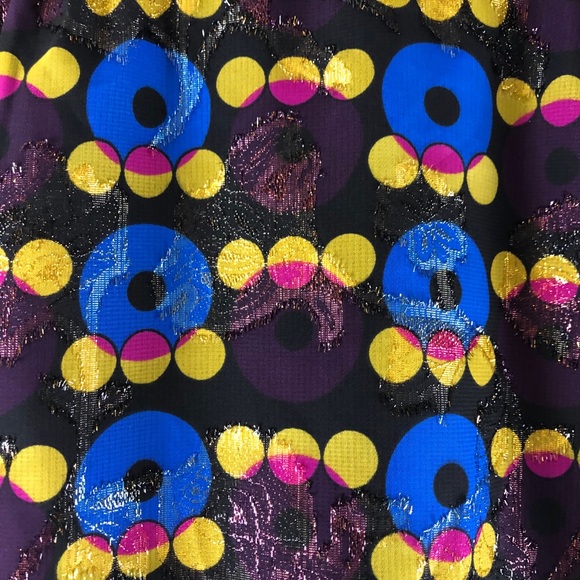 Anna Sui Target Metallic Circles Mini Dress NWT - Picture 8 of 8